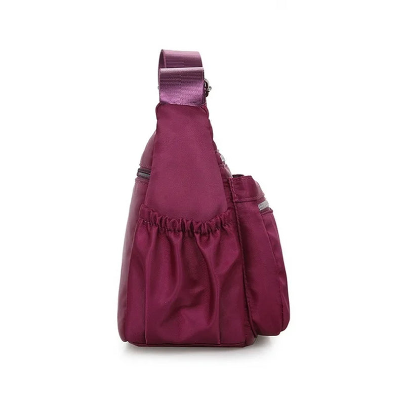 Waterproof Multi Pocket Nylon Women’s Shoulder, Cross Body, Messenger and Travel Handbag_6