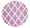 Lattice Pattern Pink White Rug