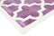 Lattice Pattern Pink White Rug