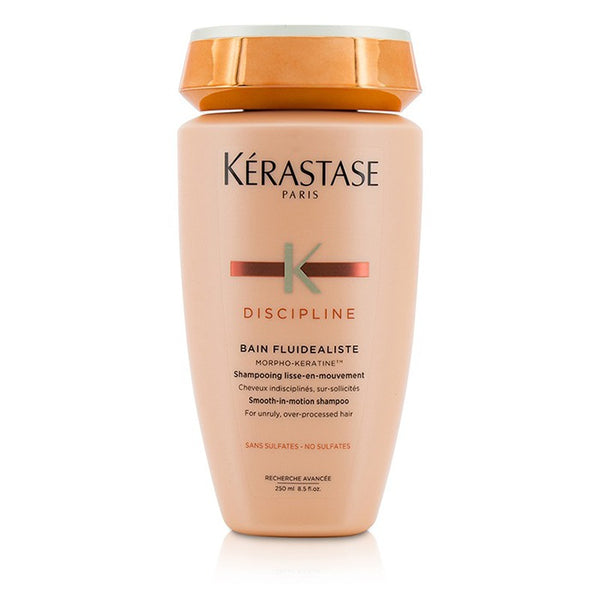 Kerastase Discipline Bain Fluidealiste Smooth In Motion Sulfate Free Shampoo For Unruly Over Processed Hair New Packaging 250Ml