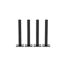 20Cm Floating Shelf Brackets Industrial Metal Shelving Supports 4 Packs