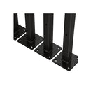 20Cm Floating Shelf Brackets Industrial Metal Shelving Supports 4 Packs
