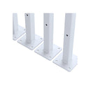 20Cm Floating Shelf Brackets Industrial Metal Shelving Supports 4 Packs