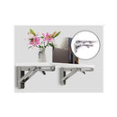 20Inch Stainless Steel Folding Table Bracket 2Pcs Shelf Bench 50Kg