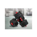 20Kg Adjustable Rubber Dumbbell Set Home Gym Exercise Weights