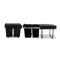 20L Twin Pull Out Kitchen Rubbish Basket Black Set of 2