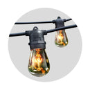 20M Festoon String Lights Christmas Bulbs Wedding Garden Party