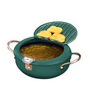 20cm Japanese Deep Frying Pot With Thermometer Non Stick