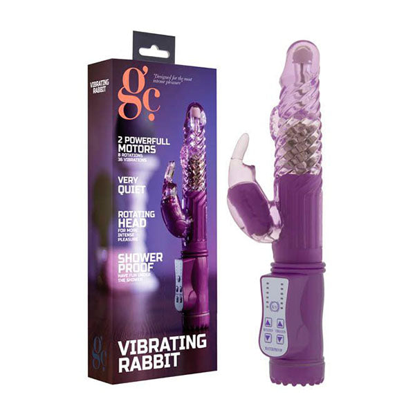 22 Cm Shots Toys Vibrating Rabbit Purple