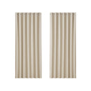 2X Blockout Curtains Blackout Window Curtain Eyelet Beige