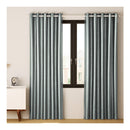 2X Blockout Curtains Blackout Window Curtain Eyelet Grey Shine