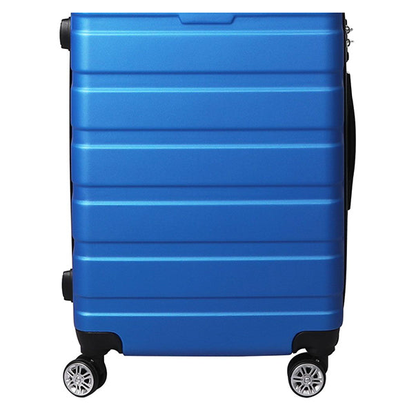 24 Inch Luggage Suitcase Trolley Travel Packing Lock Hard Shell Blue