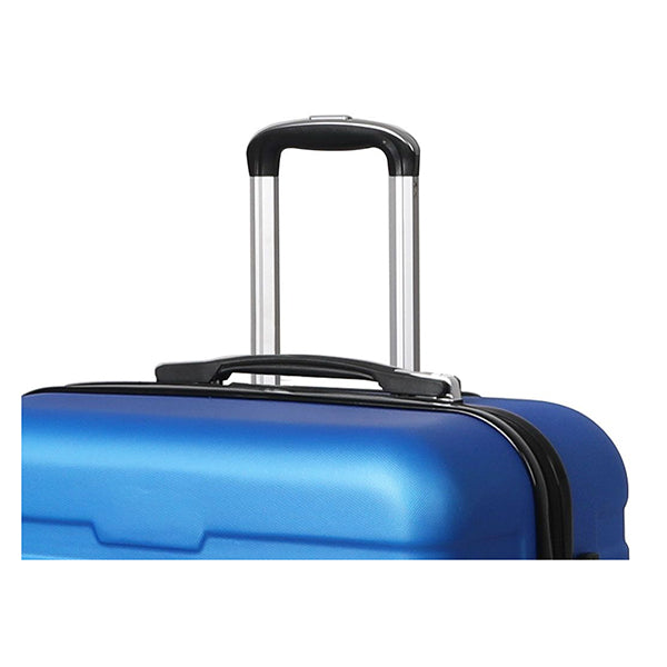 24 Inch Luggage Suitcase Trolley Travel Packing Lock Hard Shell Blue