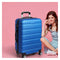 24 Inch Luggage Suitcase Trolley Travel Packing Lock Hard Shell Blue