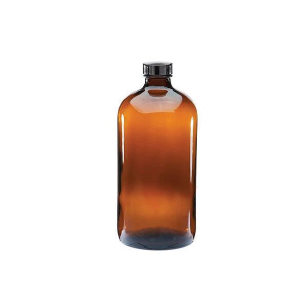 5X 250Ml Amber Glass Bottles Empty Round