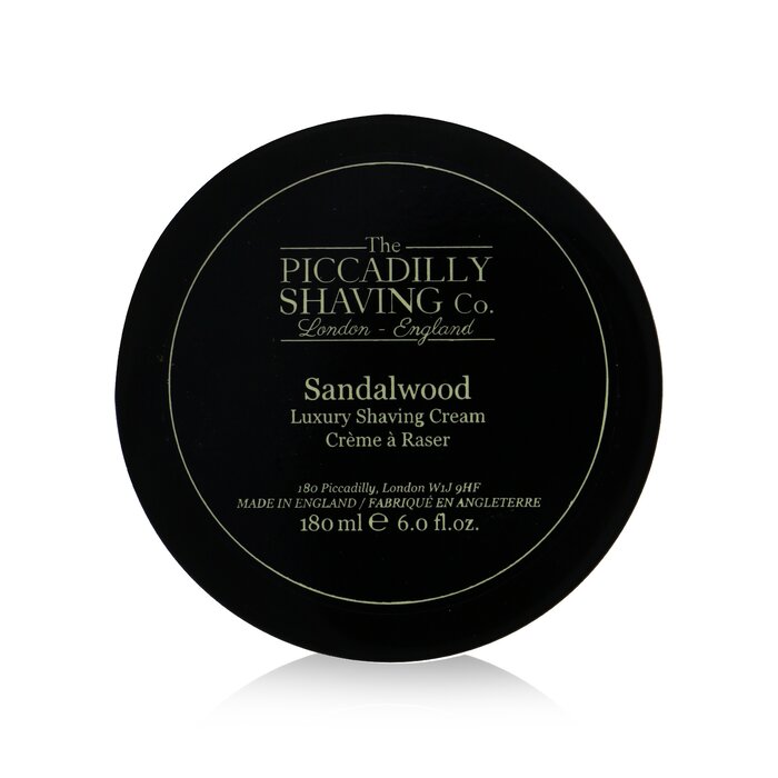 The Piccadilly Shaving Co Sandalwood Luxury Shaving Cream 180g