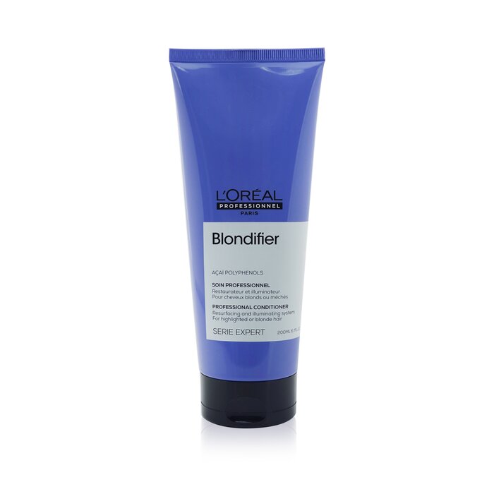 L Oreal Professionnel Serie Expert Blondifier Acai Polyphenols Resurfacing And Illuminating System Conditioner For Blonde Hair 200Ml