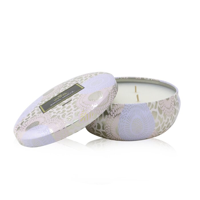 Voluspa 3 Wick Decorative Tin Candle Santal Vanille 340G