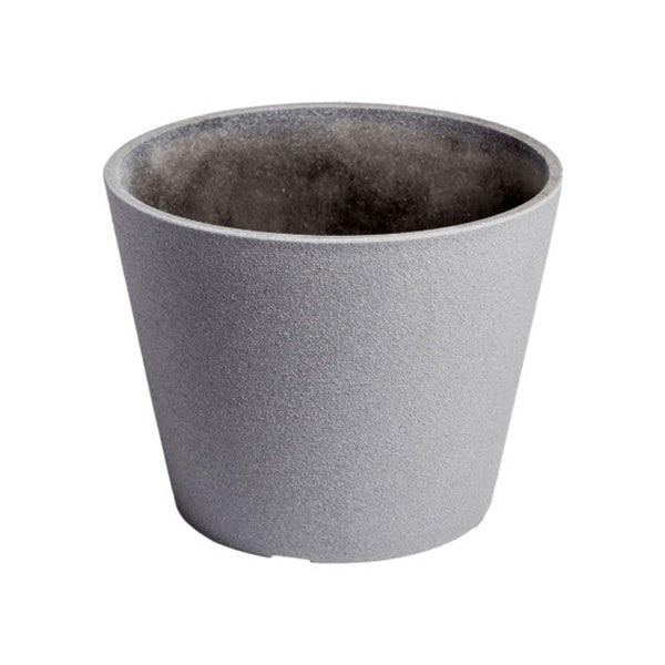 25Cm Polished Grey Planter Bowl