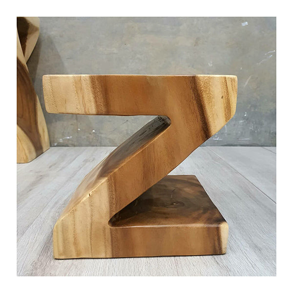 25Cm Z Shape Plant Stand Side Table Corner Table Raintree Wood