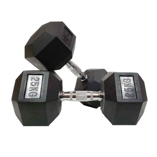 Morgan Rubber Hex Dumbbells Pair