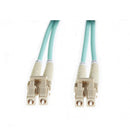 25M Om4 Multimode Fibre Optic Patch Cable Aqua