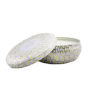 Voluspa 3 Wick Decorative Tin Candle Suede Blanc 340G