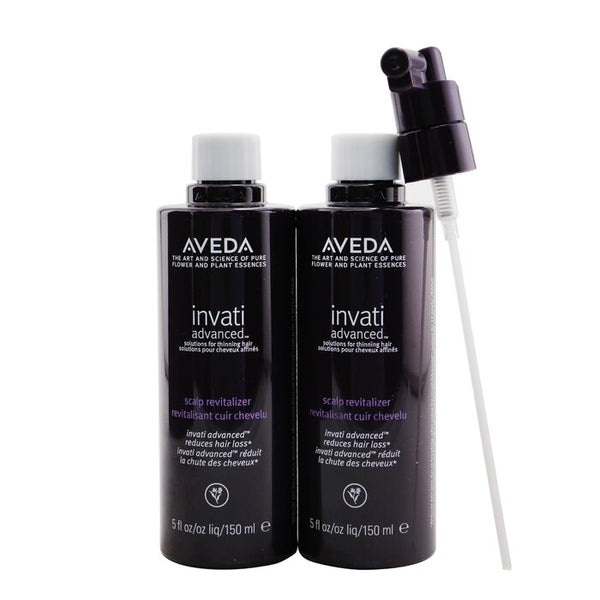 Aveda Invati Advanced Scalp Revitalizer Solutions For Thinning Hair 2 Refills And Pump 2X150Ml