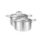 26Cm Stainless Steel Soup Pot With Glass Lid