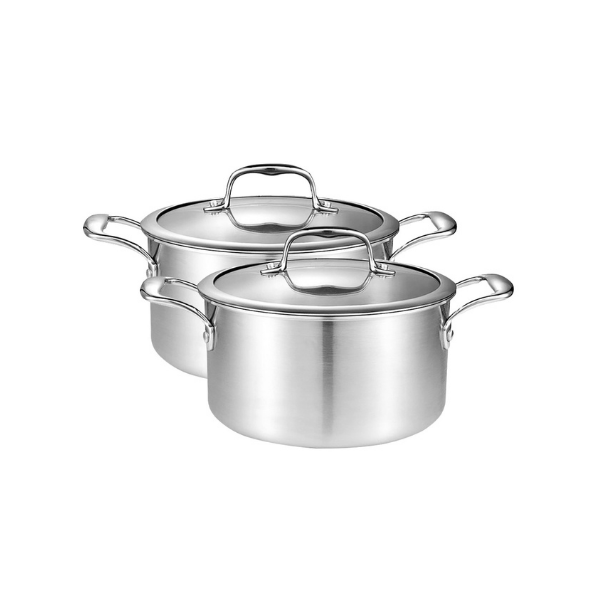 26Cm Stainless Steel Soup Pot With Glass Lid