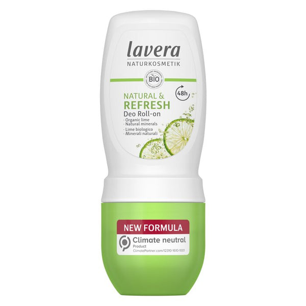 Lavera Deo Roll On Natural And Refresh With Organic Lime And Natural Minerals 50ml