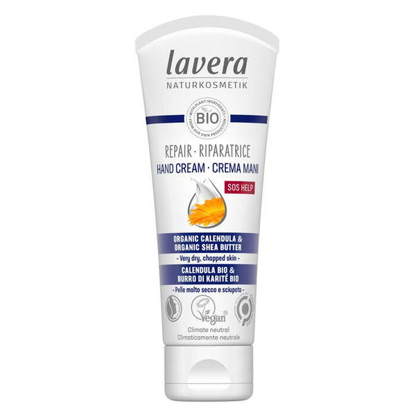 Lavera Sos Help Repar Hand Cream With Organic Celendula And Organic Shea Butter For Very Dry Chapped Skin 75ml