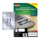 Avery Laser Label L6011 27Up Pack Of 20