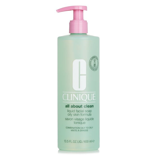 Clinique All About Clean Liquid Facial Soap Oily Skin Formula Combination Oily To Oily Skin 400ml