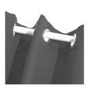 2 Blockout Curtains Panels 3 Layers Eyelet Room Darkening Charcoal