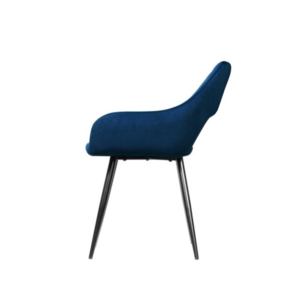 Set Of 2 Caitlee Dining Chairs Kitchen Chairs Velvet Upholstered