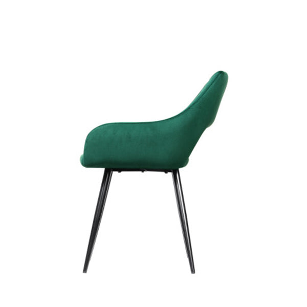 Set Of 2 Caitlee Dining Chairs Kitchen Chairs Velvet Upholstered