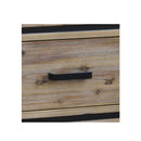 2 Drawers Storage Coffee Table Solid Wood Acacia And Veneer Frame