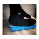 2 Fold Meditation Cushion Yoga Mat Blue