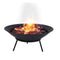 2 IN 1 70cm Portable Steel Fire Pit Bowl