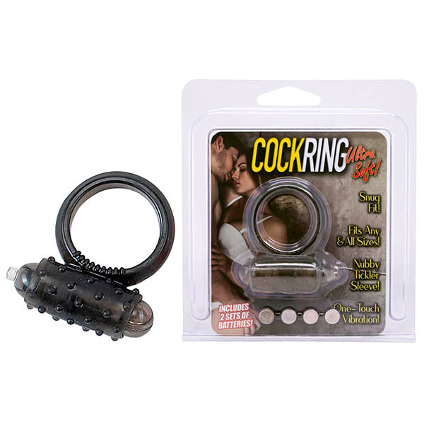 Cock Ring - Black Vibrating Cock Ring