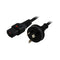 2M Iec Lock Power Cable 3 Pin Au Plug To Iec C13 Black