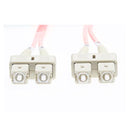 2 M Sc Sc Om1 Multimode Fibre Optic Cable Salmon Pink