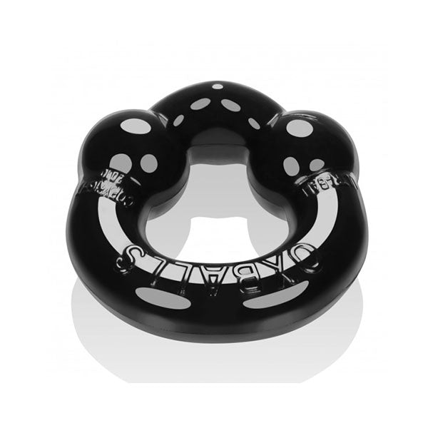 2 Pack Ultraballs Cockring Black And Clear