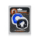 2 Pack Ultraballs Cockring Black And Police Blue