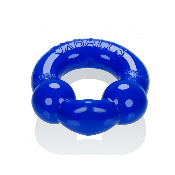 2 Pack Ultraballs Cockring Black And Police Blue