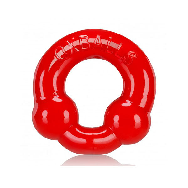 2 Pack Ultraballs Cockring Steel And Red