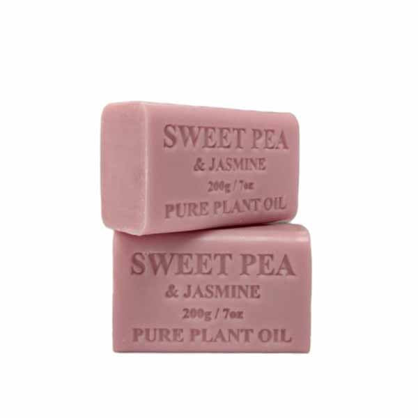2 Pcs 200G Plant Oil Soap Sweet Pea Jasmine