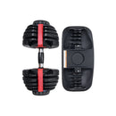 2Pcs 24Kg Adjustable Dumbbell Weight Dumbbells Plates Home Gym Fitness