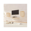 2 Pcs 30 X 30 X 40 Cm Wall Cabinets Solid Wood Pine